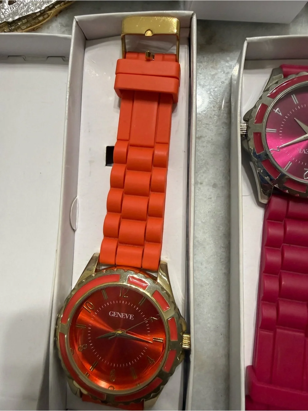 Ladies Colorful Silicone Strap Watch - Green